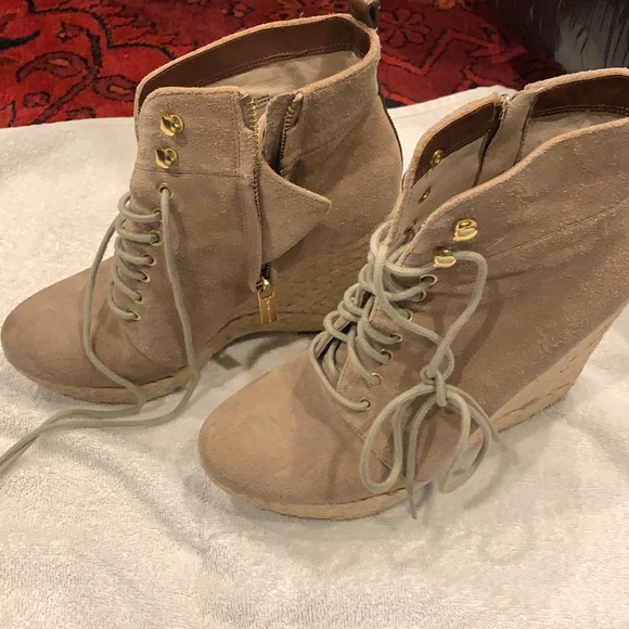 michael kors booties wedge